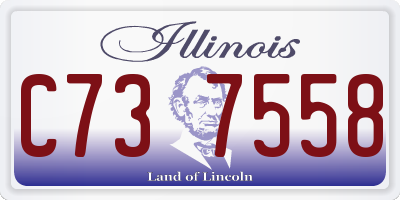 IL license plate C737558