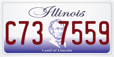 IL license plate C737559