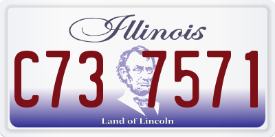 IL license plate C737571
