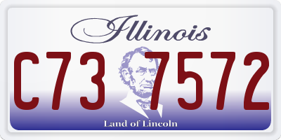 IL license plate C737572