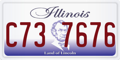 IL license plate C737676