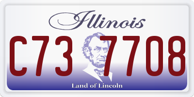 IL license plate C737708