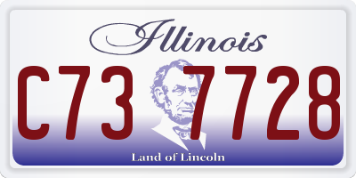 IL license plate C737728