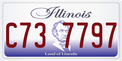 IL license plate C737797