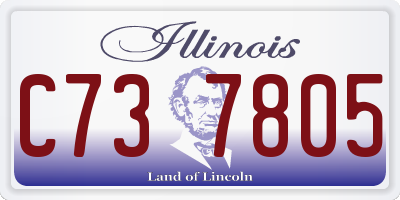 IL license plate C737805