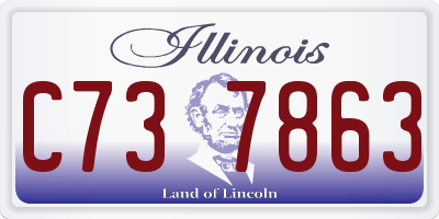 IL license plate C737863