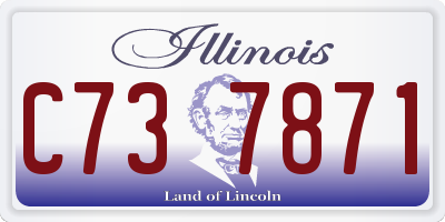 IL license plate C737871