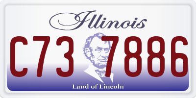 IL license plate C737886