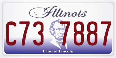 IL license plate C737887
