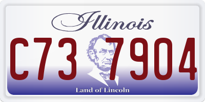 IL license plate C737904
