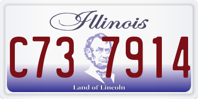 IL license plate C737914