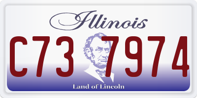 IL license plate C737974