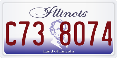 IL license plate C738074