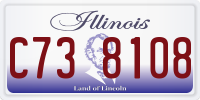 IL license plate C738108