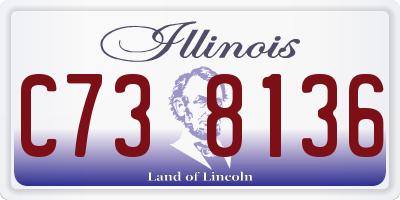 IL license plate C738136