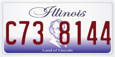 IL license plate C738144