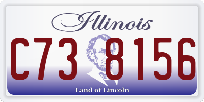 IL license plate C738156