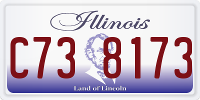 IL license plate C738173