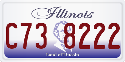 IL license plate C738222