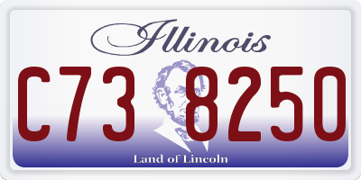 IL license plate C738250