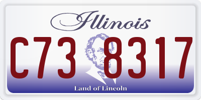 IL license plate C738317