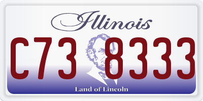 IL license plate C738333