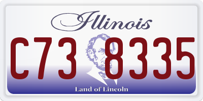 IL license plate C738335