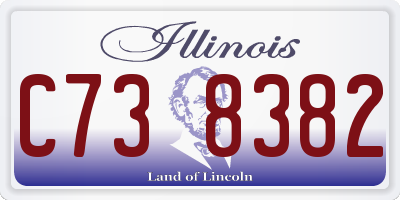 IL license plate C738382