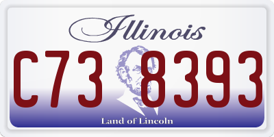 IL license plate C738393