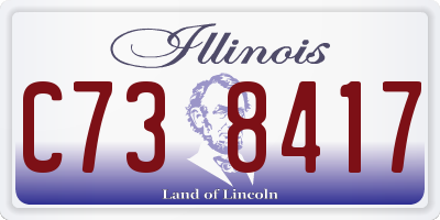 IL license plate C738417