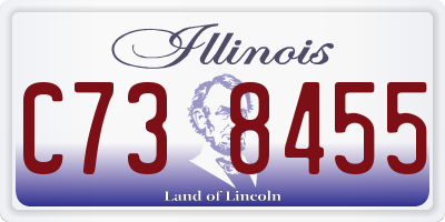 IL license plate C738455