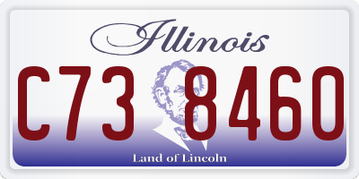 IL license plate C738460