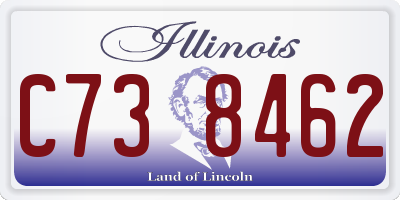 IL license plate C738462