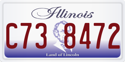 IL license plate C738472