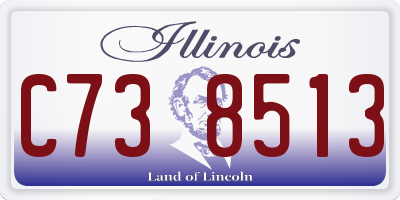 IL license plate C738513