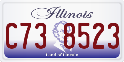 IL license plate C738523