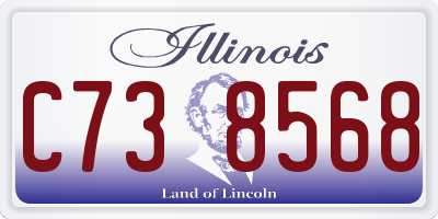 IL license plate C738568