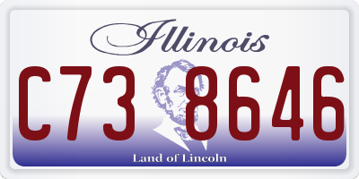 IL license plate C738646