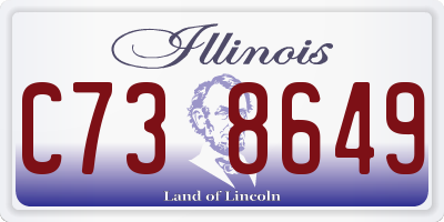 IL license plate C738649