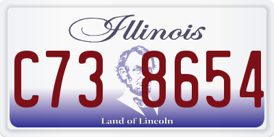 IL license plate C738654