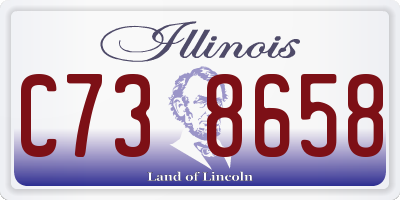IL license plate C738658