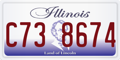 IL license plate C738674