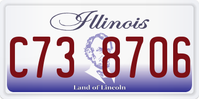 IL license plate C738706