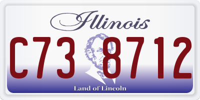 IL license plate C738712