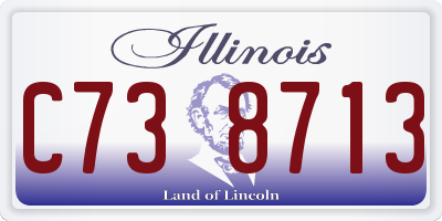 IL license plate C738713