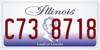 IL license plate C738718