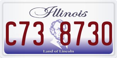 IL license plate C738730