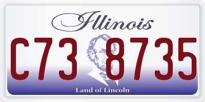 IL license plate C738735