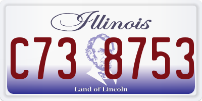 IL license plate C738753