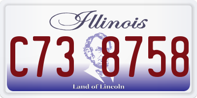 IL license plate C738758